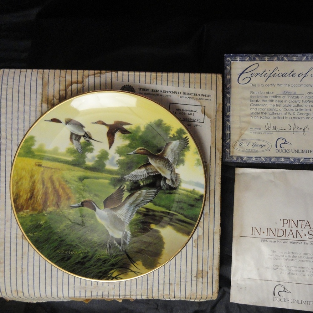 Hand painted plates